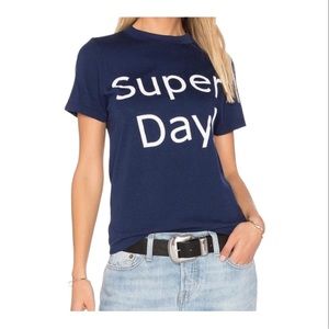 NWT Daydreamer Super Day Short Sleeve Tee Color Navy Size Large